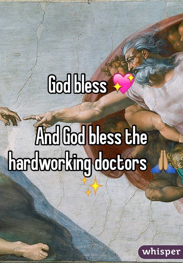 God bless 💖

And God bless the hardworking doctors 🙏🏽✨