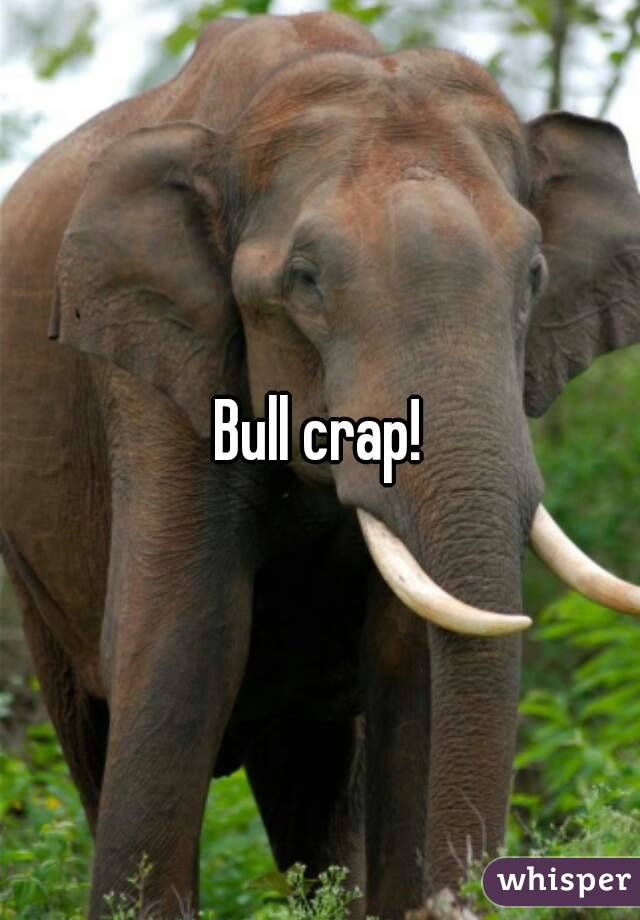 Bull crap!