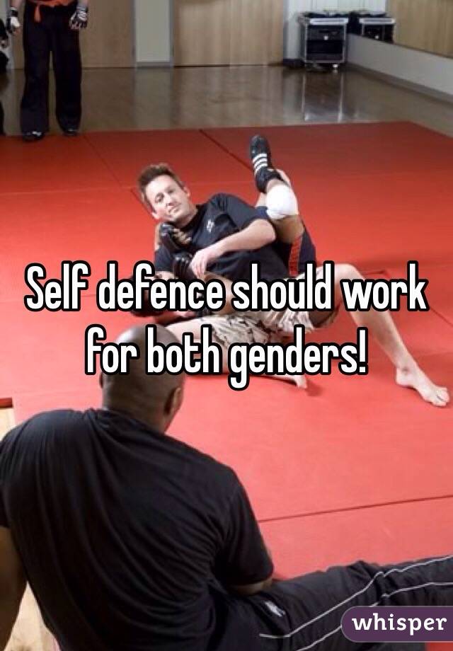 Self defence should work for both genders!
