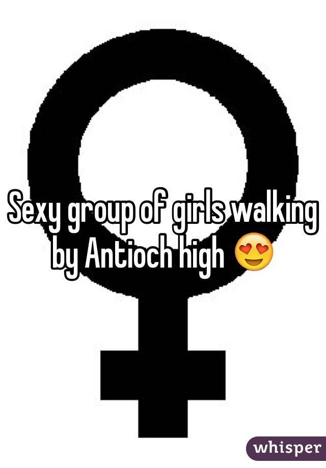 Sexy group of girls walking by Antioch high 😍