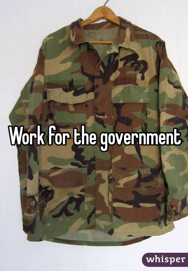 Work for the government