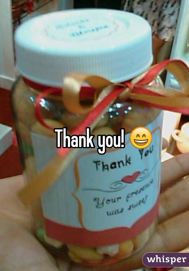 Thank you! 😄