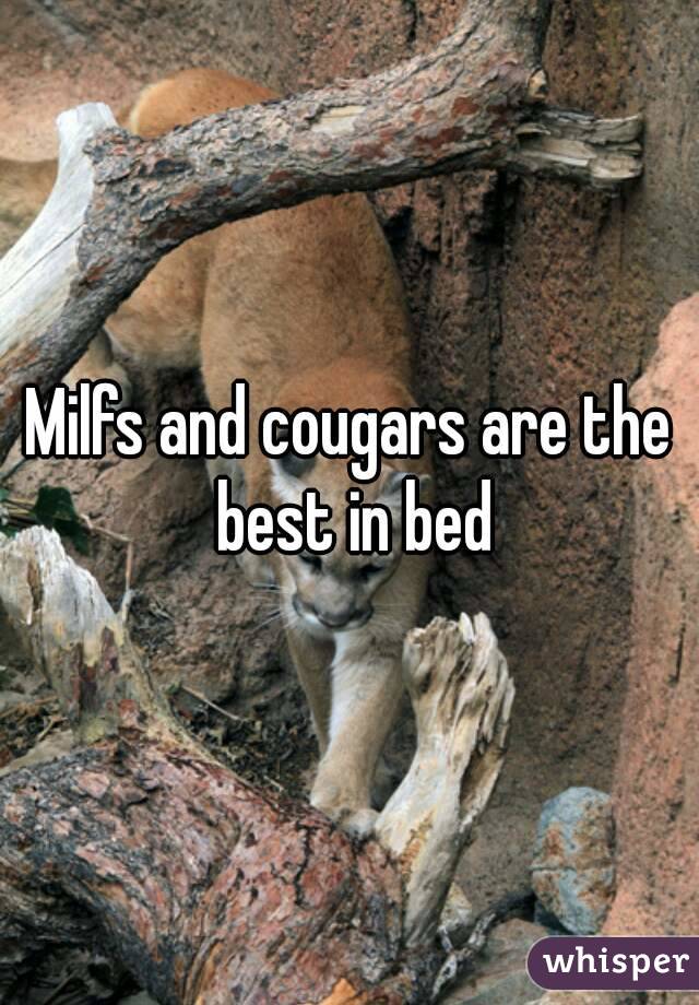 Milfs and cougars are the best in bed