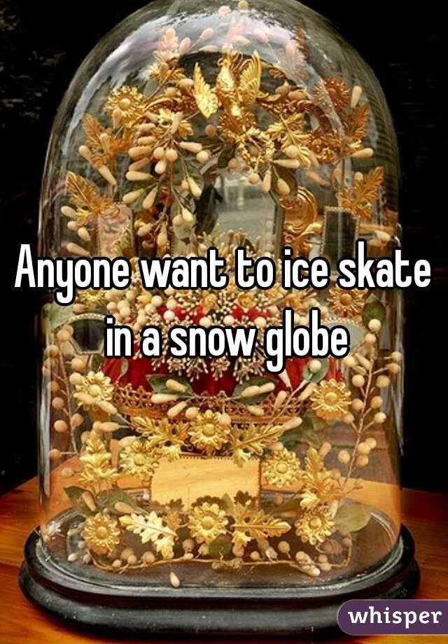 Anyone want to ice skate in a snow globe