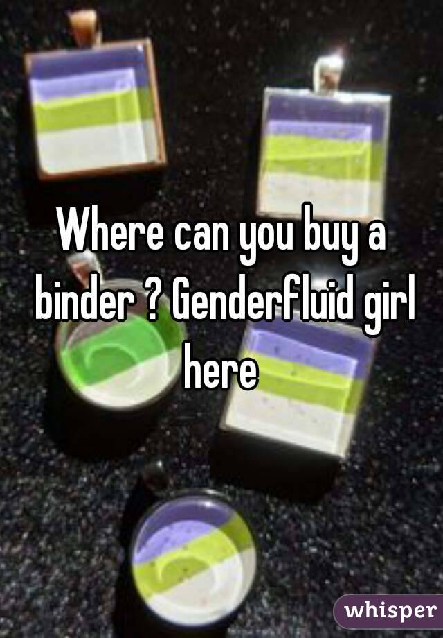 Where can you buy a binder ? Genderfluid girl here 