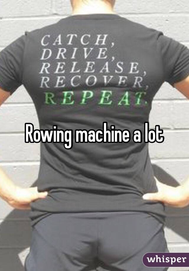 Rowing machine a lot