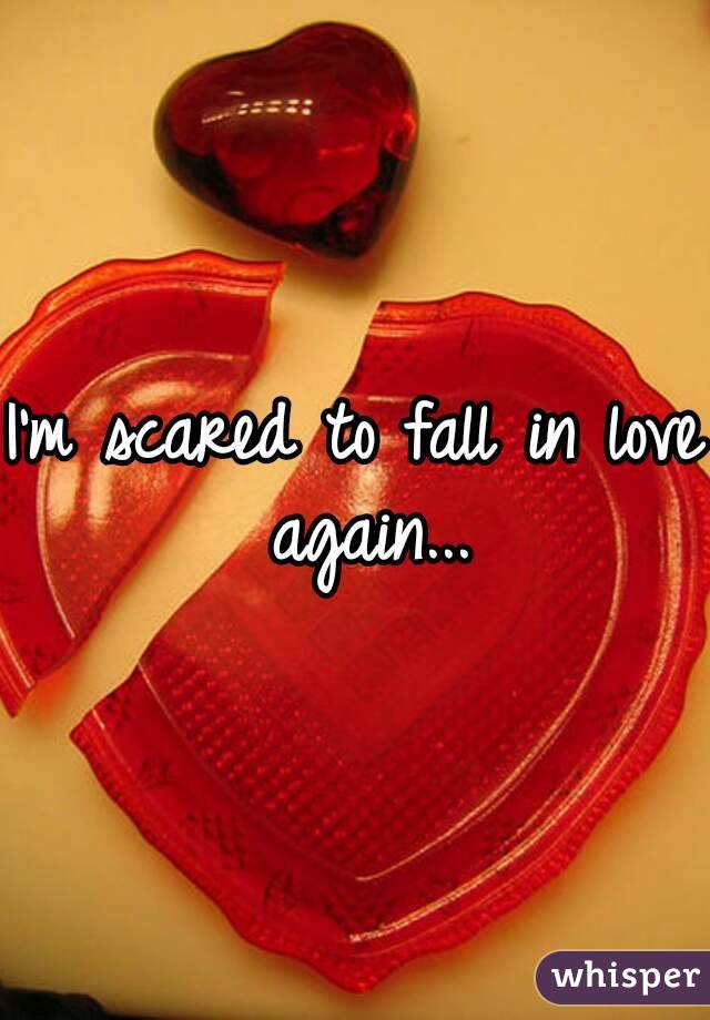 I'm scared to fall in love again...