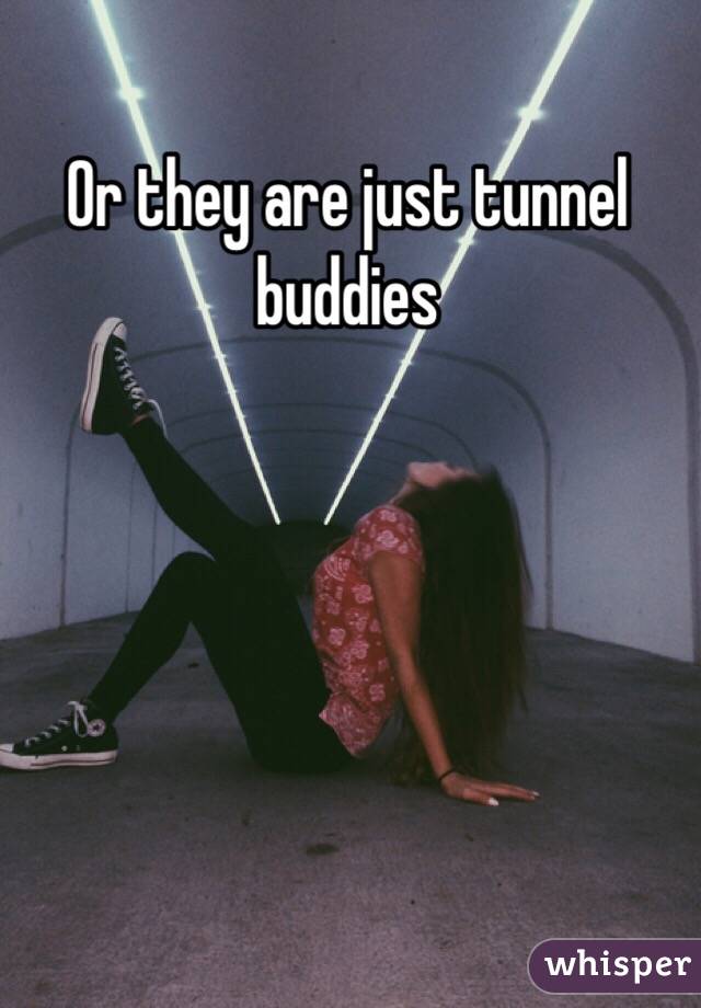 Or they are just tunnel buddies 
