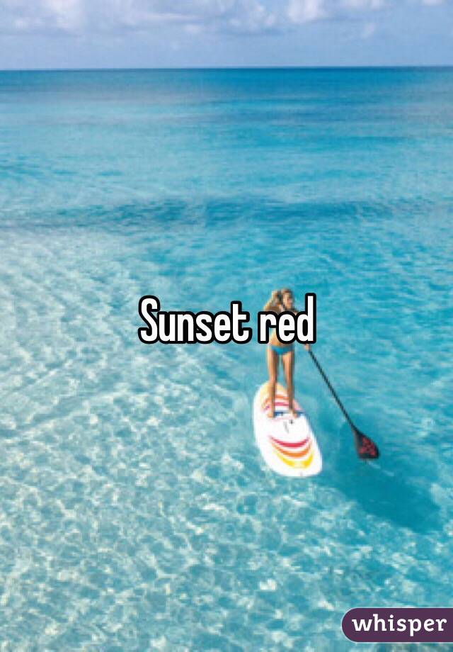 Sunset red