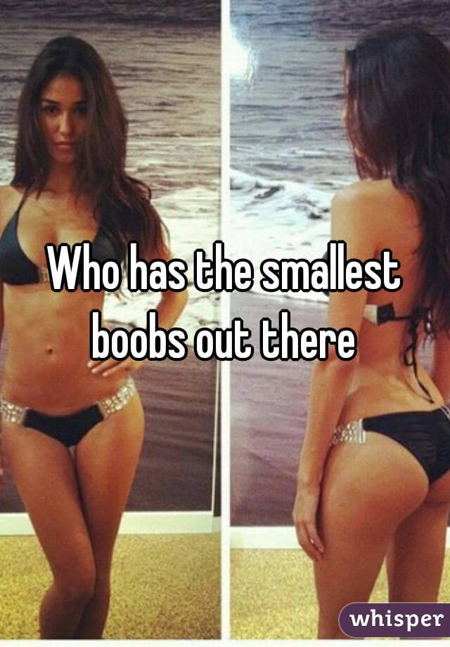 Who has the smallest boobs out there