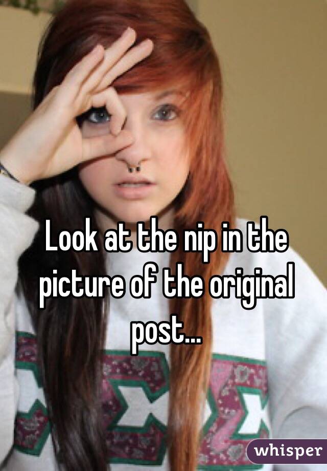 Look at the nip in the picture of the original post...