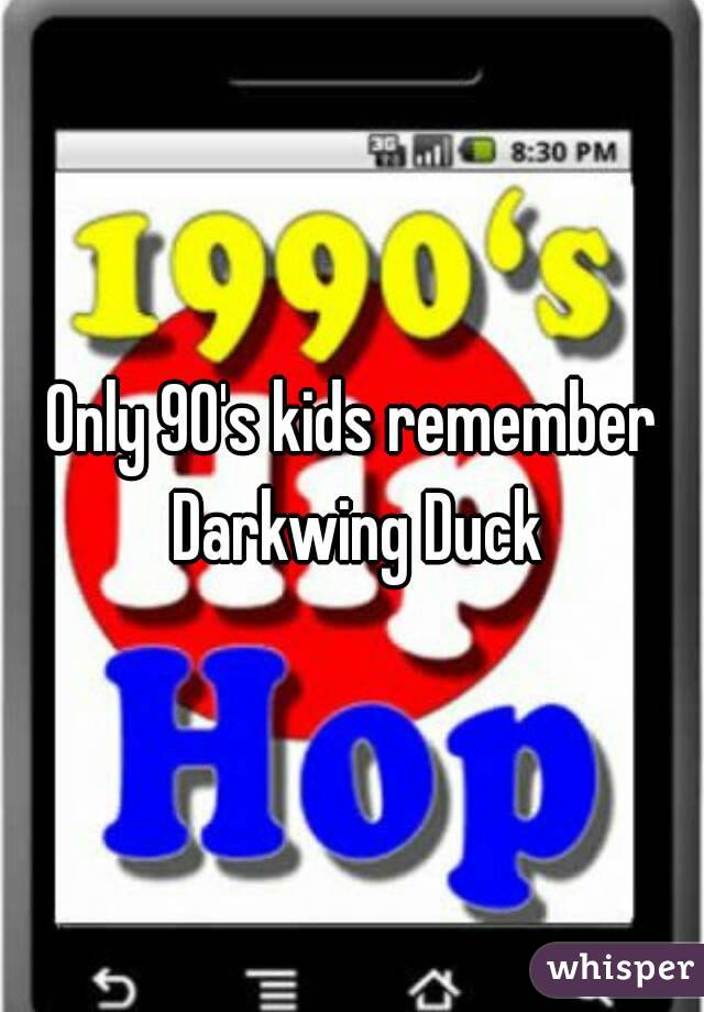 Only 90's kids remember Darkwing Duck