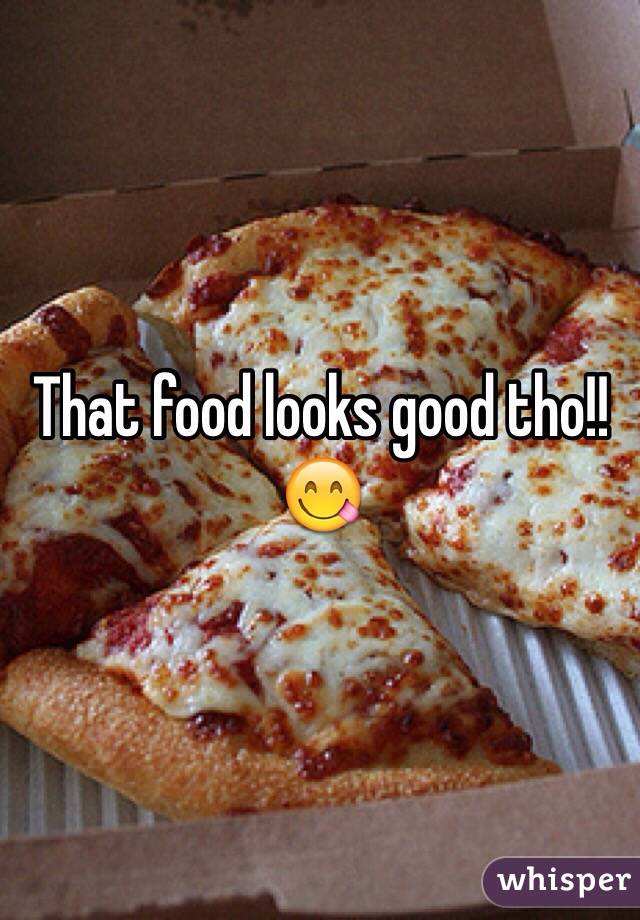 That food looks good tho!! 😋