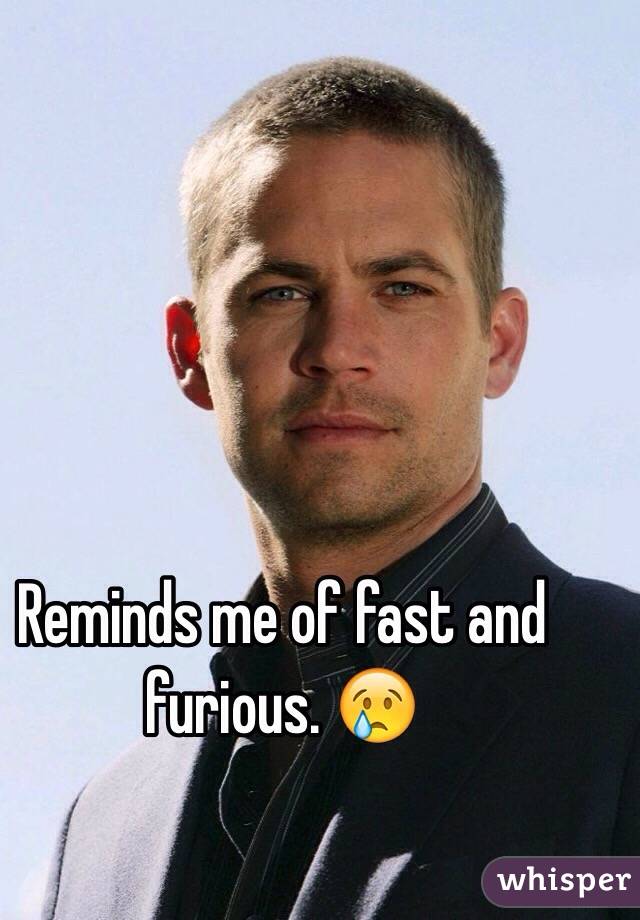 Reminds me of fast and furious. 😢