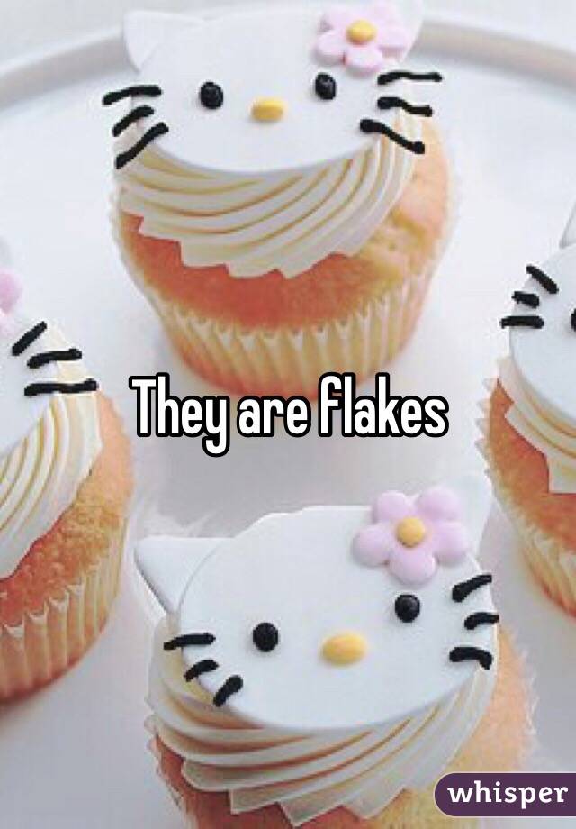 They are flakes