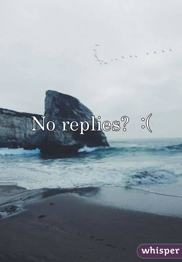 No replies?  :(