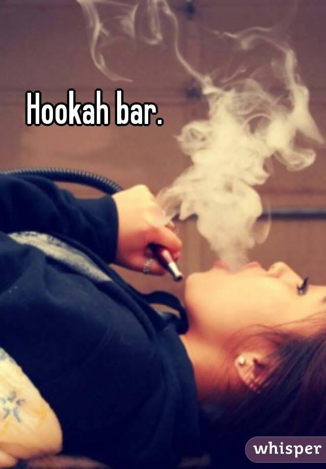 Hookah bar. 