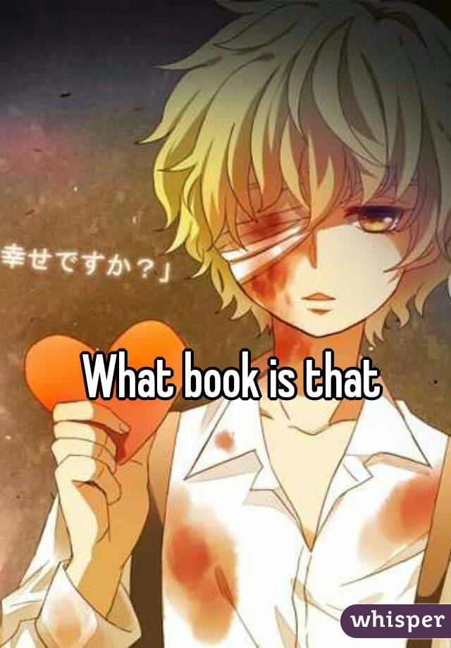 What book is that