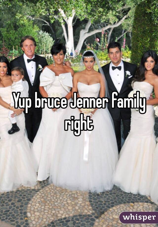 Yup bruce Jenner family right