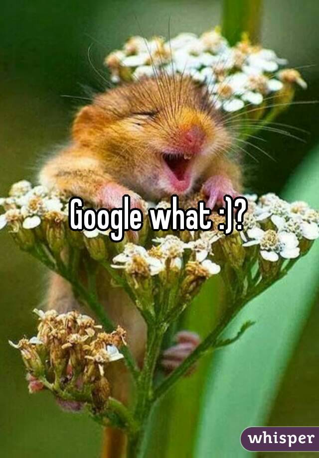 Google what :)?