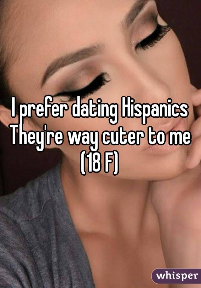 I prefer dating Hispanics
They're way cuter to me
(18 F)