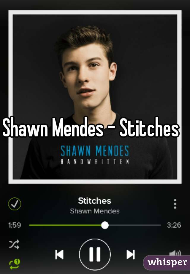 Shawn Mendes - Stitches  