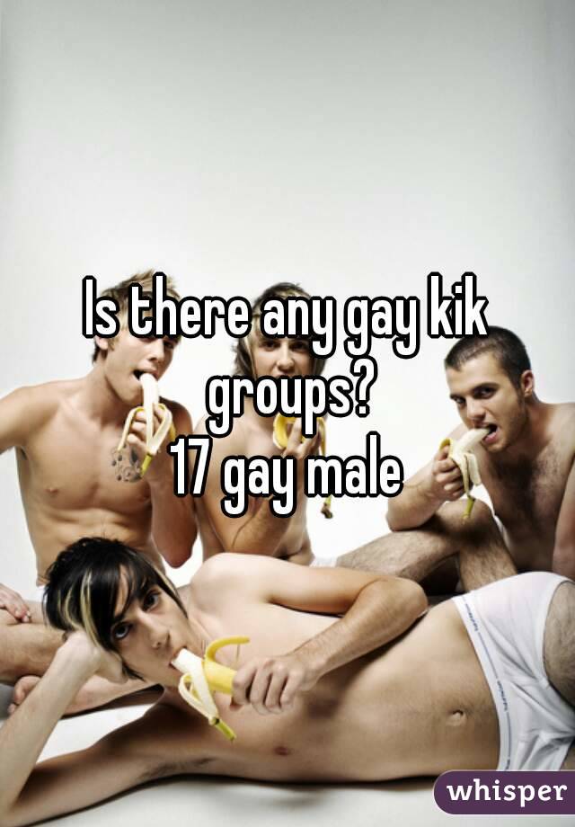 Is there any gay kik groups?
17 gay male