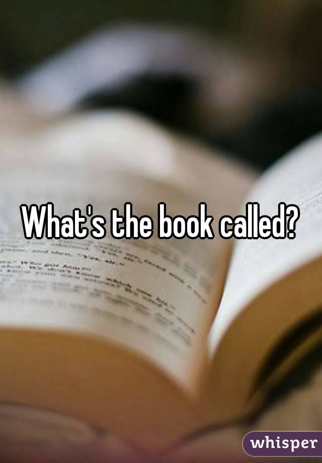 What's the book called?