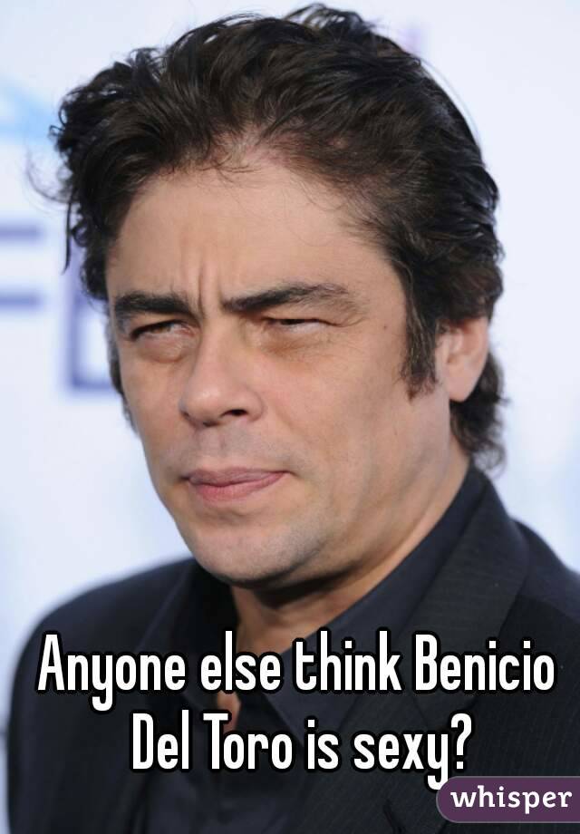 Anyone else think Benicio Del Toro is sexy?