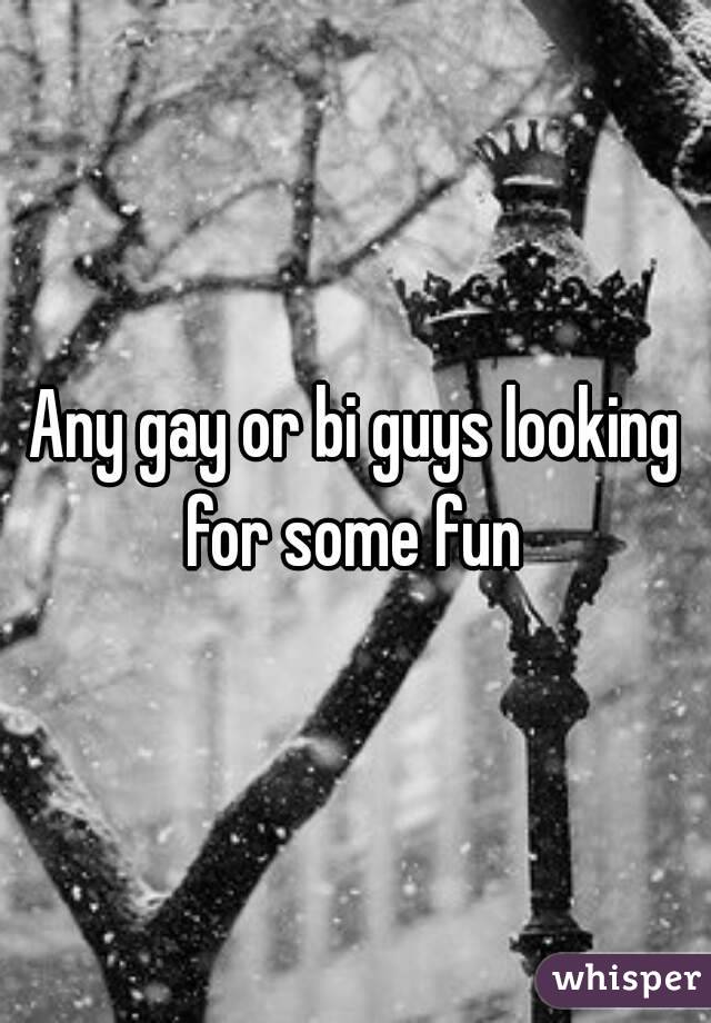 Any gay or bi guys looking for some fun 