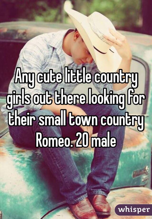 Any cute little country girls out there looking for their small town country Romeo. 20 male 