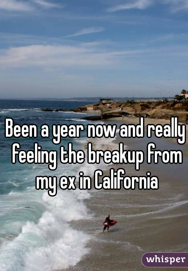 Been a year now and really feeling the breakup from my ex in California