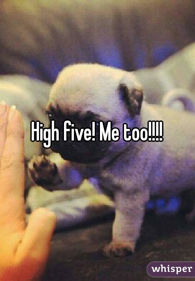 High five! Me too!!!!