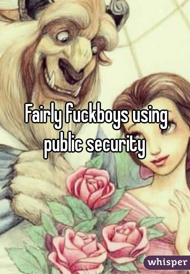  Fairly fuckboys using public security 