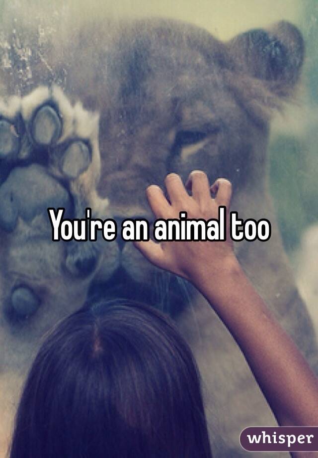 You're an animal too