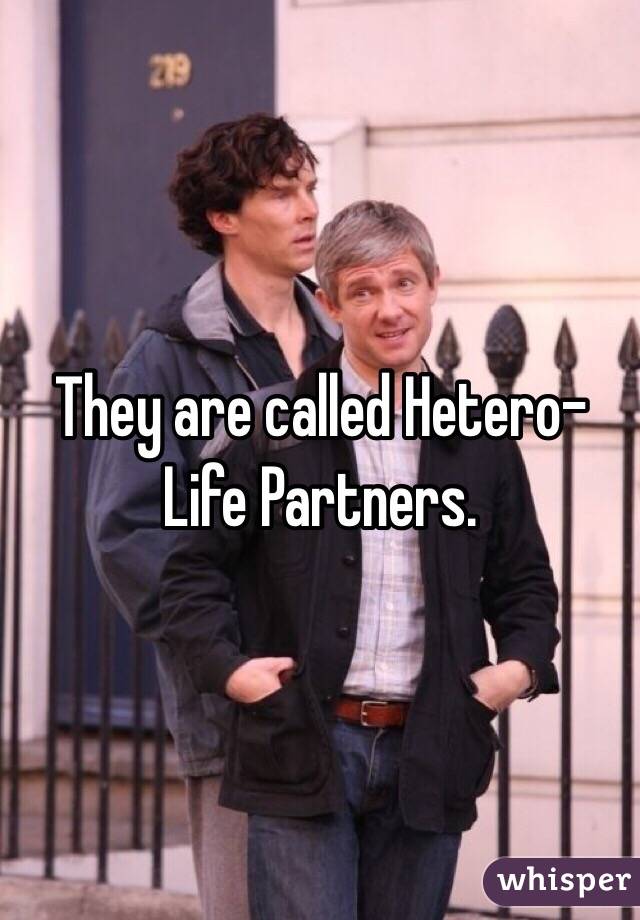 They are called Hetero-Life Partners.