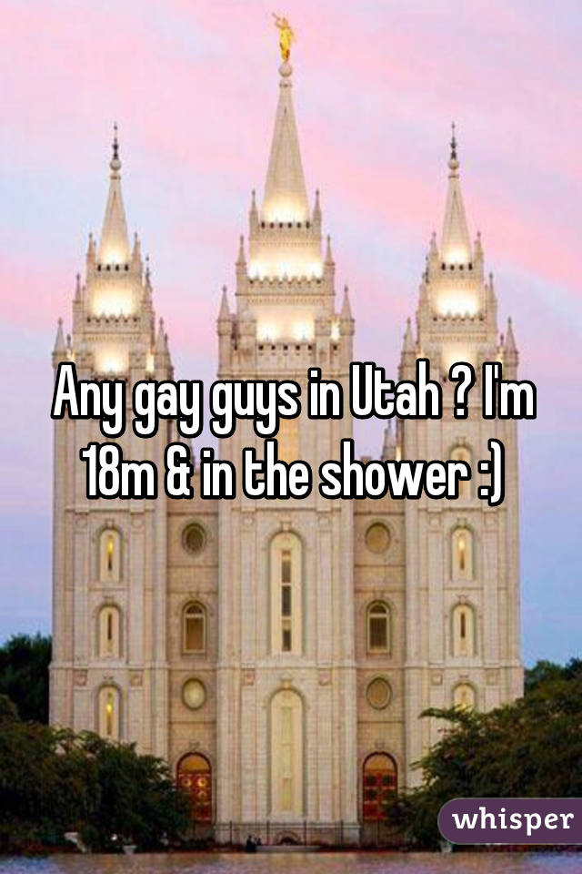 Any gay guys in Utah ? I'm 18m & in the shower :)