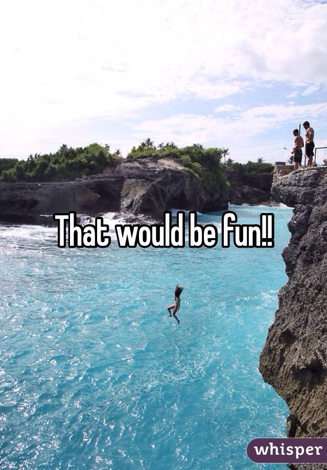 That would be fun!!