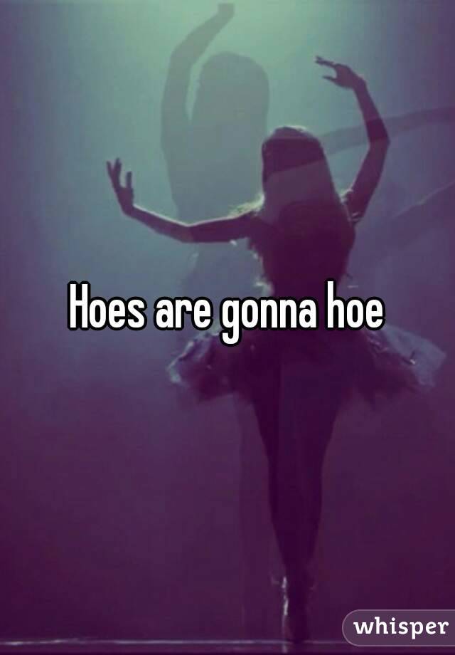 Hoes are gonna hoe