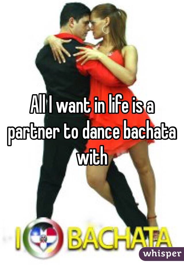 All I want in life is a partner to dance bachata with