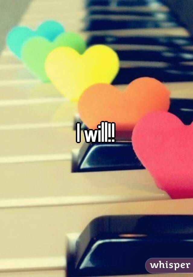 I will!!