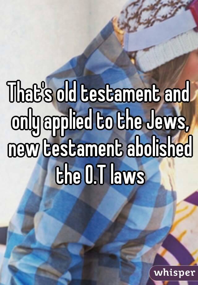 That's old testament and only applied to the Jews, new testament abolished the O.T laws