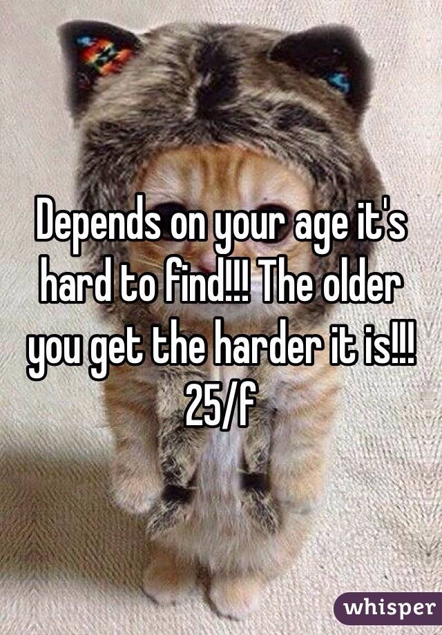 Depends on your age it's hard to find!!! The older you get the harder it is!!! 25/f