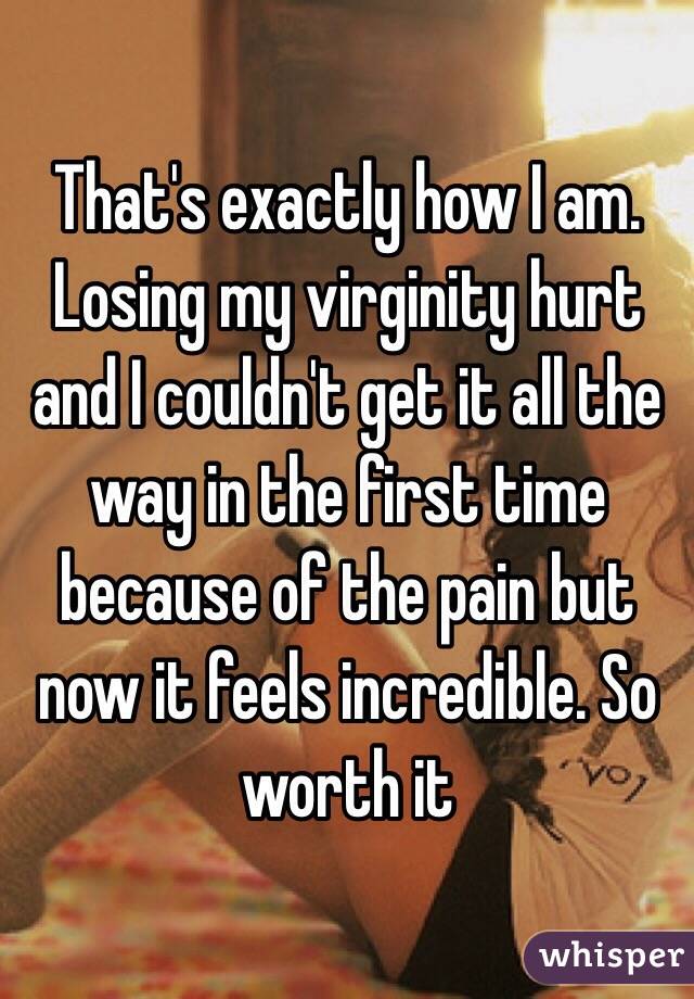 Losing virginity