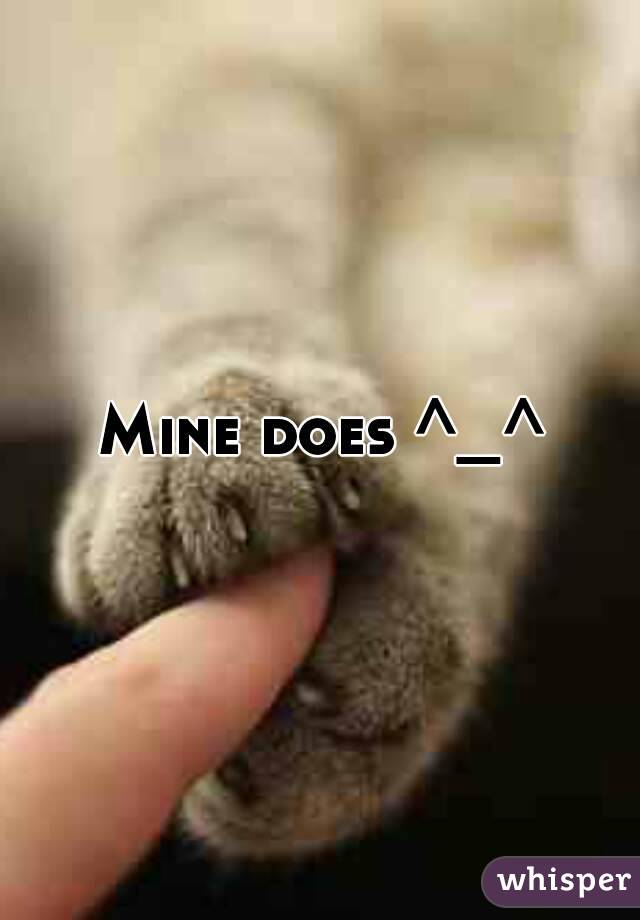 Mine does ^_^