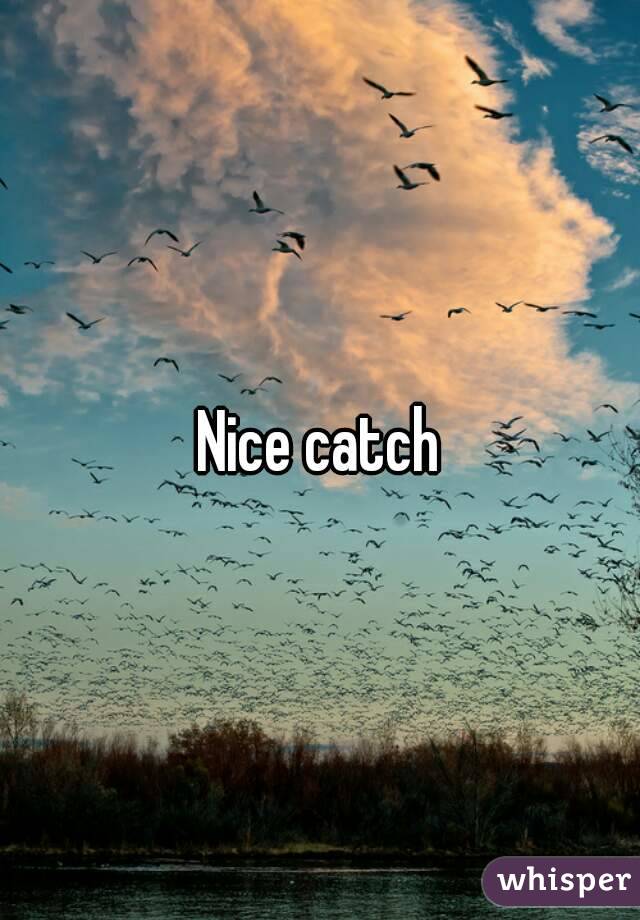 Nice catch