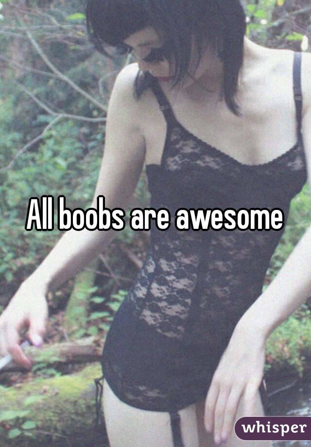 All boobs are awesome