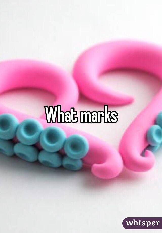 What marks