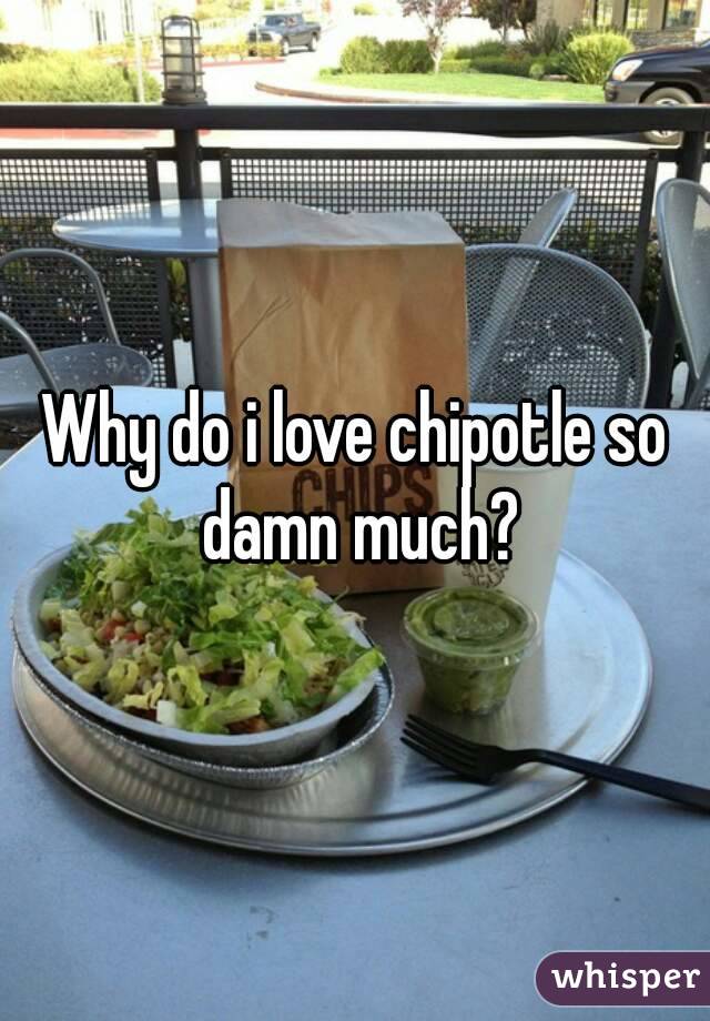 Why do i love chipotle so damn much?