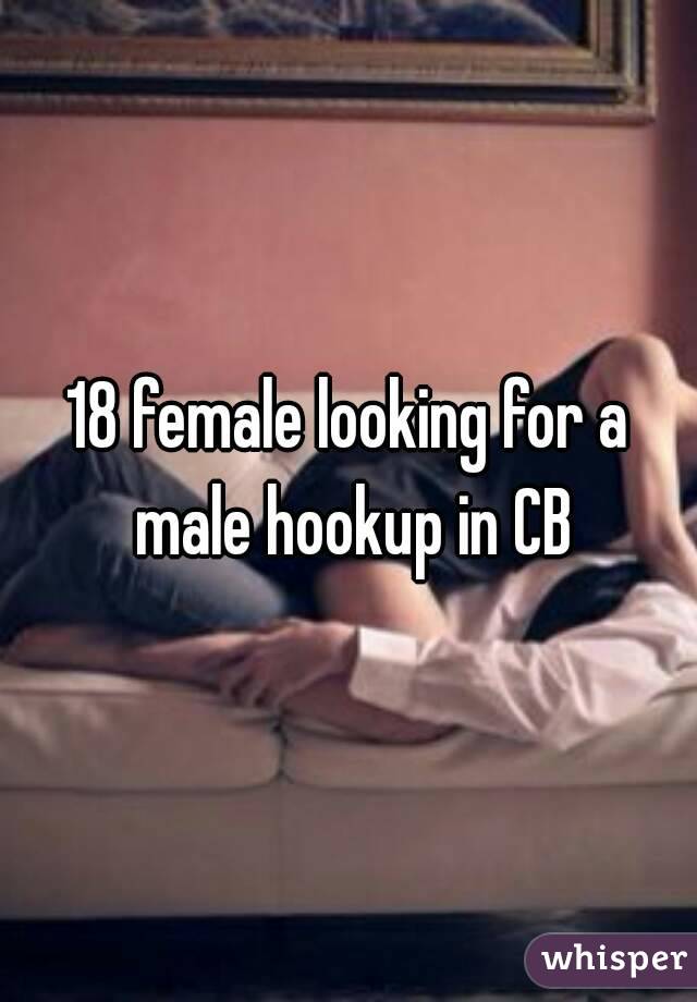18 female looking for a male hookup in CB